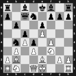 1950 Dubrovnik olm – Round 3 – Tartakower, Savielly – 0-1 – Book, Eero – G41