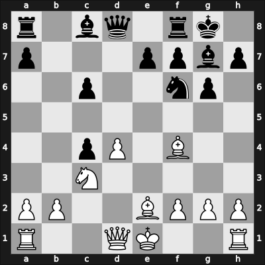 1950 Dubrovnik olm – Round 5 – Panagopoulos, Takis – 0-1 – Gligorić, Svetozar – G60
