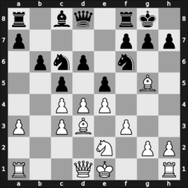 1950 Dubrovnik olm – Round 11 – Najdorf, Miguel – 1-0 – Myhre, Erling – G157