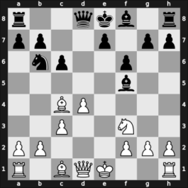 1950 FRG Ch Bad Pyrmont GER – Round 6 – Unzicker, Ferdinand, Dr. – 1-0 – Machate – G17