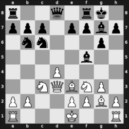 1950 FRG Ch Bad Pyrmont GER – Round 8 – Schindler, Josef – 1/2-1/2 – Teschner, Rudolf – G22