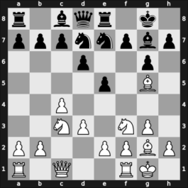 1950 FRG Ch Bad Pyrmont GER – Round 10 – Lange, Wilfried – 0-1 – Teschner, Rudolf – G31