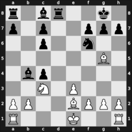 1950 Budapest (HUN-ch06) – Round 1 – Florian, Tibor – 1/2-1/2 – Balogh, Janos – G5