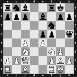 1950 Hoogovens – Round 1 – Van Scheltinga, Theo – 1-0 – Rossolimo, Nicolas – G1