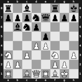 1950 Hoogovens – Round 1 – Rossolimo, Nicolas – 1/2-1/2 – Euwe, Max – G3