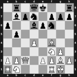 1950 Hungary – Round 1 – Sandor, Bela – 1/2-1/2 – Kluger, Gyula – G41