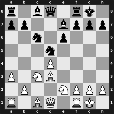 1950 Mar del Plata – Round 1 – Sanguinetti, Ricardo – 1/2-1/2 – Eliskases, Erich – G3