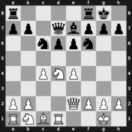 1950 Mar del Plata – Round 5 – Rossolimo, Nicolas – 1/2-1/2 – Pilnik, Herman – G41
