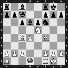 1950 Mar del Plata – Round 6 – Gligorić, Svetozar – 1/2-1/2 – Luckis, Marcos – G52
