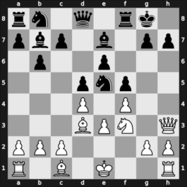 1950 Mar del Plata – Round 7 – Eliskases, Erich – 1/2-1/2 – Bolbochan, J. – G61