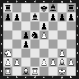 1950 Moscow RUS – Round 1 – Ravinsky, Grigory – 1/2-1/2 – Zagoriansky, Evgeny – G5