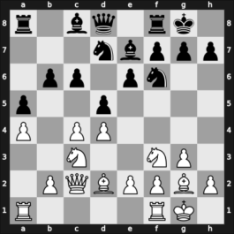 1950 Moscow RUS – Round 1 – Golovko, Alexandr – 0-1 – Averbakh, Yuri L – G6