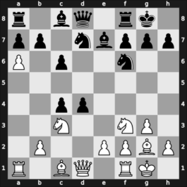 1950 Moscow RUS – Round 1 – Zagoriansky, Evgeny – 1/2-1/2 – Shcherbakov, Vadim – G8