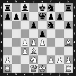 1950 Moskou ch-URS – Round 1 – Borisenko, Georgy K – 1/2-1/2 – Liublinsky, Victor – G33