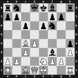 1950 Schiavno Zdroj – Round 1 – Tarnowski, Alfred – 1/2-1/2 – Simagin, Vladimir – G89