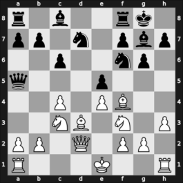 1950 Southsea – Round 4 – Winterton, Ken – 1/2-1/2 – Penrose, Justin – G22
