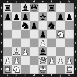1950 Southsea – Round 4 – Prins, Lodewijk – 1/2-1/2 – Bisguier, Arthur B – G23