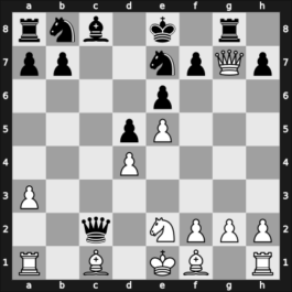 1950 Southsea – Round 7 – Bisguier, Arthur B – 1/2-1/2 – Schmid, Leo – G33