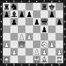 1950 Southsea – Round 8 – Alexander, F. – 0-1 – Tartakower, Savielly – G34