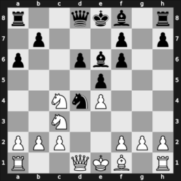 1950 Travemuende – Round 1 – Bogoljubow, Efim – 0-1 – Kieninger, Georg – G1