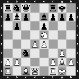 1950 URS Ch sf Tartu – Round 3 – Novotelnov, Nikolai – 0-1 – Kholmov, Ratmir D – G2