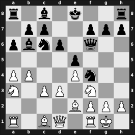 1950 Venice – Round 3 – De Paoli, Emilio – 1/2-1/2 – Rossolimo, Nicolas – G38