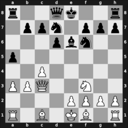 1950 Venice – Round 4 – Donner, Jan-Hein – 1/2-1/2 – Rossolimo, Nicolas – G43
