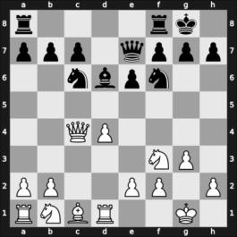 1950 Venice – Round 12 – Letelier Martner, Rene – 1/2-1/2 – Pachman, Ludek – G96