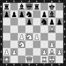 1950 Venice – Round 14 – Smyslov, Vladimir – 1/2-1/2 – Rossolimo, Nicolas – G112