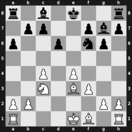 1950 Wenen IT – Round 8 – Gruenfeld, Ernst – 1/2-1/2 – Beni, Alfred – G7