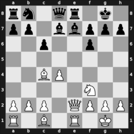 1951 Bucharest GMT 2nd – Round 8 – Pogats, Jozsef Jr. – 1/2-1/2 – Szapiel, Henryk – G35