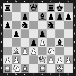 1951 Buenos Aires – Round 12 – Cruz Garibaldi, Milton Esteban – 1/2-1/2 – Rebizzo, Cayetano – G76