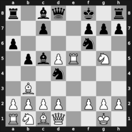 1951 Chigorin Memorial – Round 1 – Korchnoi, Viktor – 0-1 – Estrin, Boris – G10