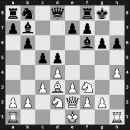 1951 DDR Ch – Round 9 – Kuebart, Erich – 0-1 – Mueller, Claus – G17