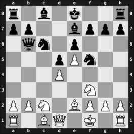1951 GER Ch 14th – Round 1 – Koch, Berthold – 0-1 – Muth, Rudi – G3