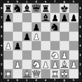 1951 GER Ch 14th – Round 7 – Schuster, Theodor – 1-0 – Stein, Georg – G20
