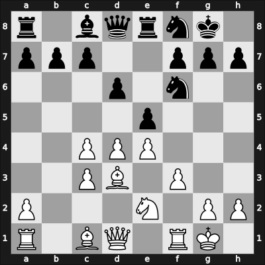 1951 GER Ch 14th – Round 7 – Muth, Rudi – 1/2-1/2 – Kieninger, Georg – G21