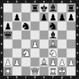 1951 GER Ch U20 – Round 8 – Bialas, Wolfram – 1/2-1/2 – Musmann, Lothar – G25
