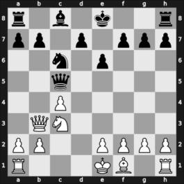 1951 Hastings5152 – Round 6 – Donner, Jan-Hein – 1-0 – Golombek, Harry – G25