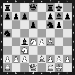 1951 Hoogovens – Round 5 – O&rsquo;Kelly de Galway, Alberic – 1/2-1/2 – Rossolimo, Nicolas – G9
