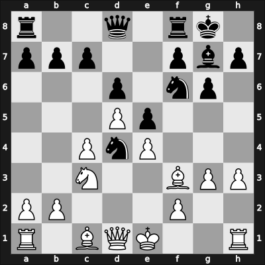 1951 Hungary Ch – Round 1 – Eigler, Ferenc – 0-1 – Benko, Pal – G44