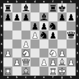 1951 Ljubljana ch YUG – Round 13 – Nedeljkovic, Srecko M – 1-0 – Kozomara, Vlado – G17