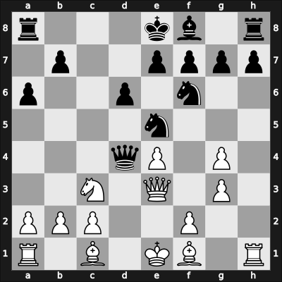 1951 Madrid ESP – Round 8 – Enevoldsen, Jens – 1/2-1/2 – Pilnik, Herman – G18