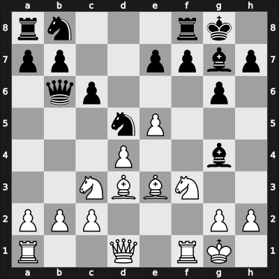 1951 Mar del Plata zt – Round 4 – Luckis, Marcos – 1/2-1/2 – Sumar, Julio – G30