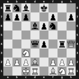1951 Mar del Plata zt – Round 4 – Letelier Martner, Rene – 1/2-1/2 – Alvarez Martin, Pedro – G39