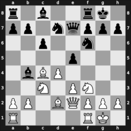 1951 Mar del Plata zt – Round 18 – Luckis, Marcos – 1/2-1/2 – Flores Alvarez, Rodrigo – G181