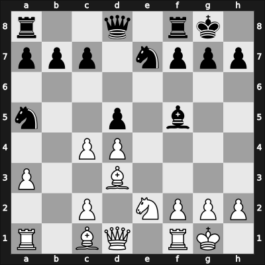 1951 Marianske Lazne zt – Round 1 – Pedersen, Ebbe – 1/2-1/2 – Balanel, Ion – G81