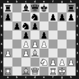 1951 Moskou ch-URS – Round 1 – Botvinnik, Mikhail – 1/2-1/2 – Keres, Paul Petrovich – G54