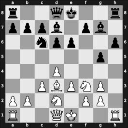 1951 Moskou ch-URS – Round 1 – Petrosian, Tigran A. – 1/2-1/2 – Botvinnik, Mikhail – G83