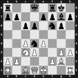 1951 Sopot – Round 2 – Ciejka, Tadeusz – 0-1 – Troianescu, Octav – G11